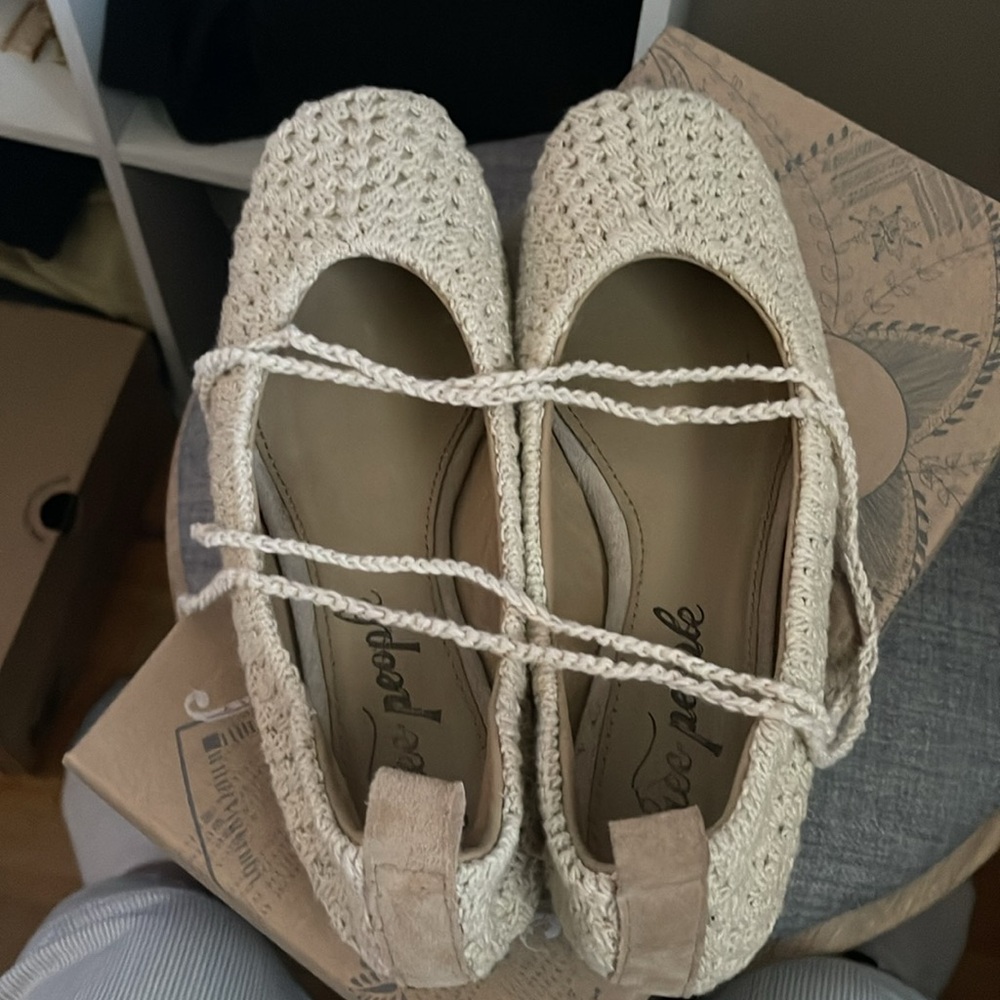 Free People Ellie Crochet Ballet Flats - Picture 3 of 4